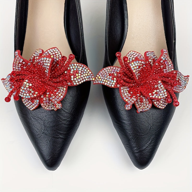 Women's Rhinestone Shoe Clips Detachable DIY Decor Accessories
