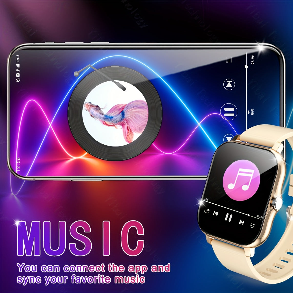 Smart Watch for Men and Women 1.83 Inch HD Screen Fitness Tracker with Call and Voice Assistant