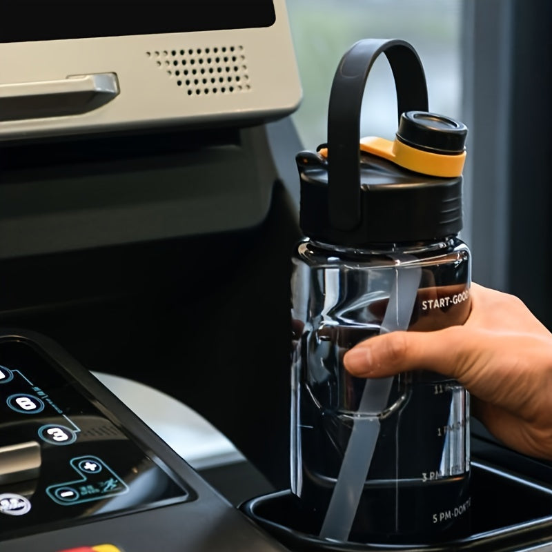 Large Capacity Portable Water Bottle with Straw for Outdoor Activities and Travel