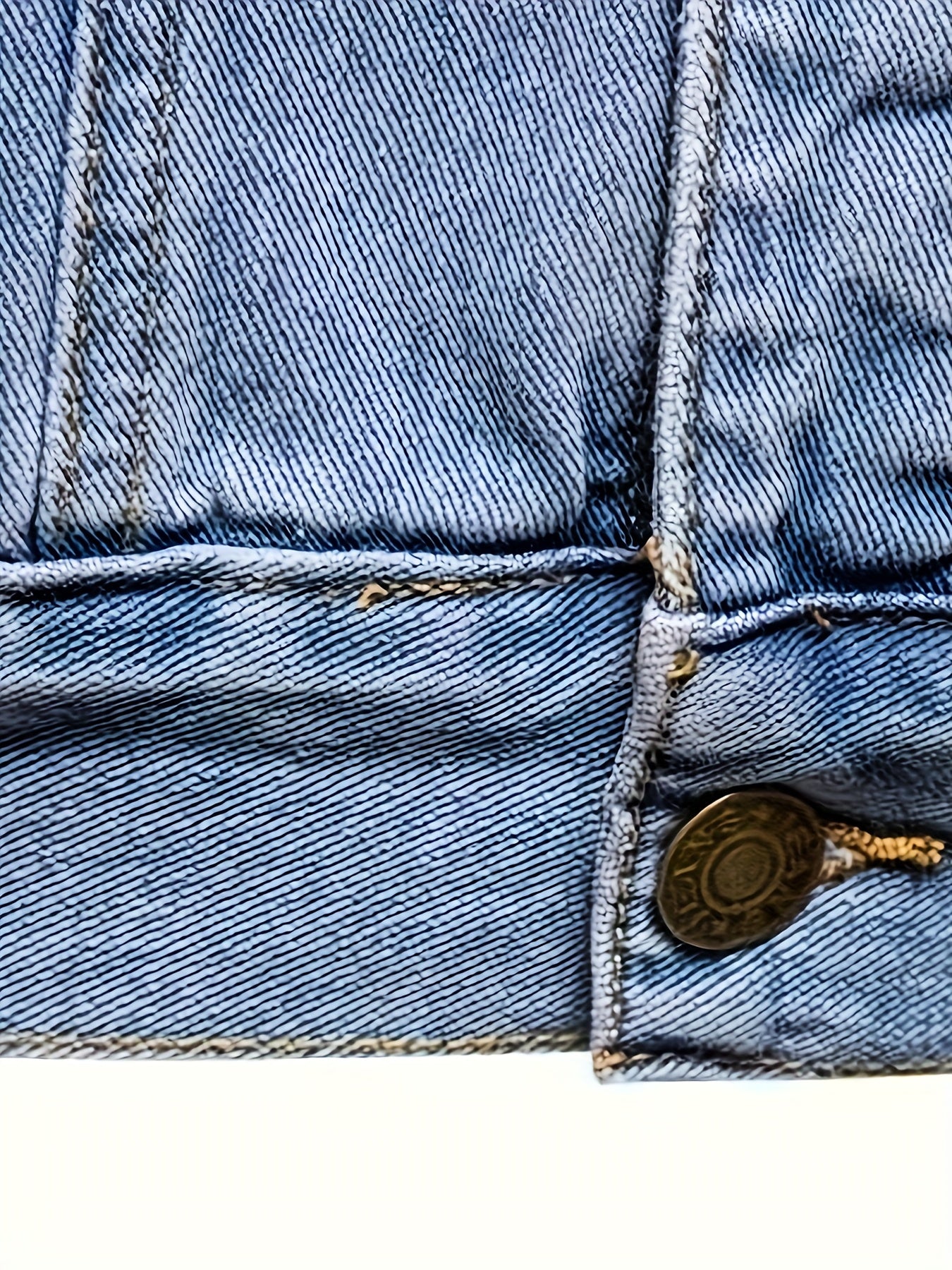 Men's Denim Jacket Casual Street Style Woven Non-Stretch Long Sleeve with Pockets