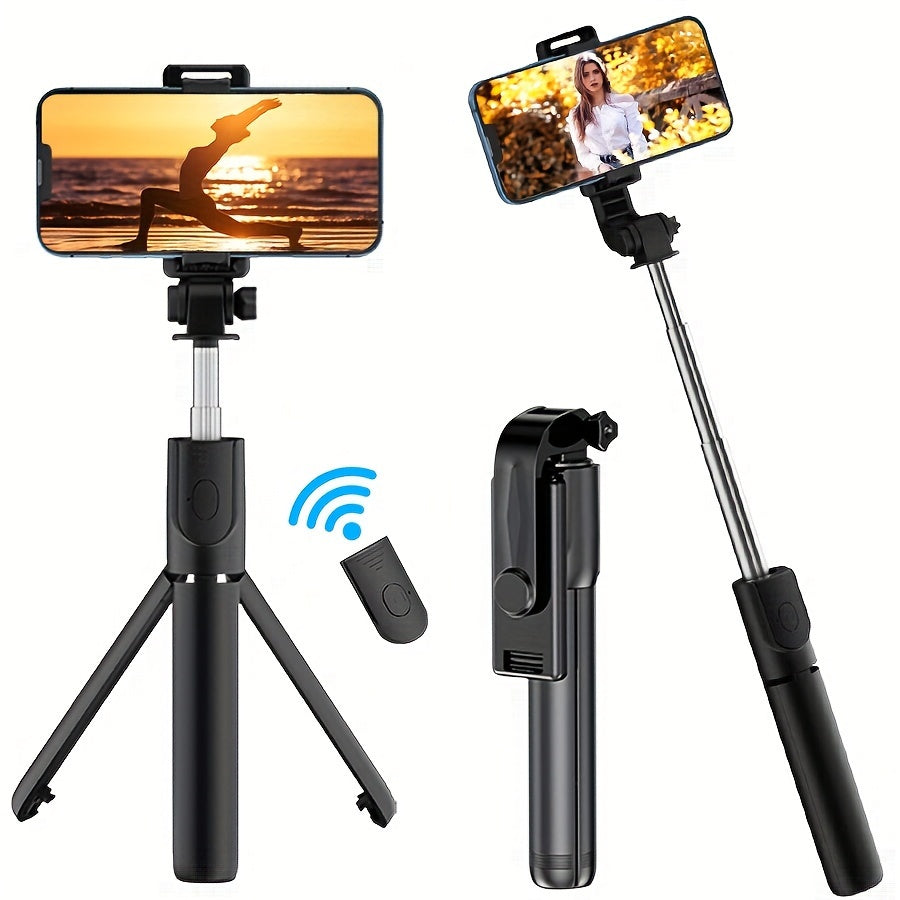 Wireless Selfie Stick Tripod with Remote Control for Smartphones