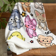 K-POP Idol Flannel Throw Blanket Soft Cozy All-Season Washable