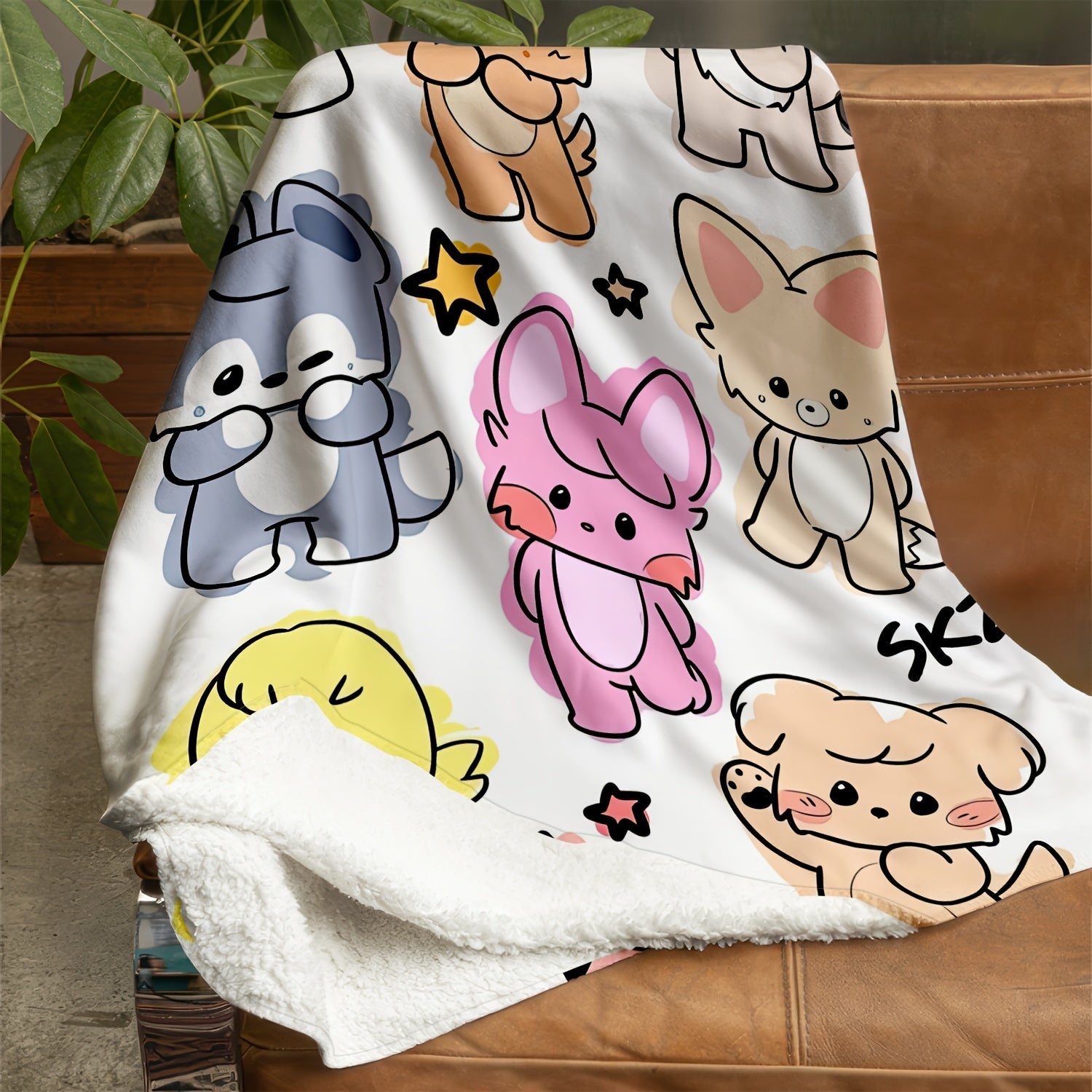 K-POP Idol Flannel Throw Blanket Soft Cozy All-Season Washable