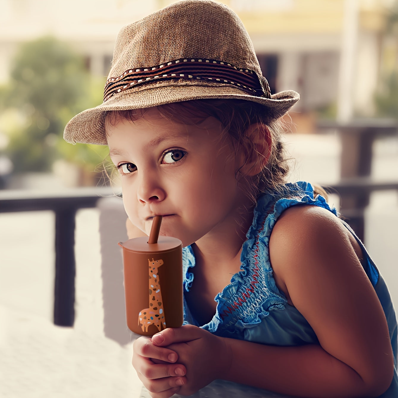 Silicone Unbreakable Sippy Cup for Kids with Easy Grip for Outdoor Use