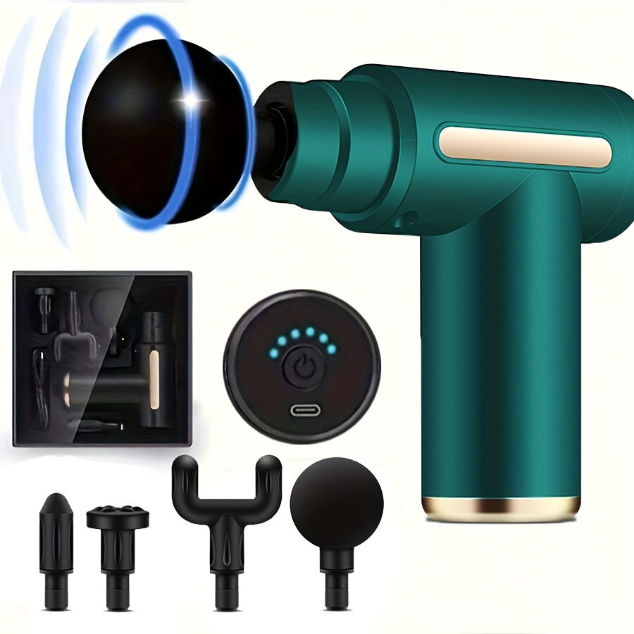 Yangi yangilangan mini massaj quroli orqa va bo'yin mushaklarini bo'shashtirish uchun, zamonaviy va ko'chma dizayn.