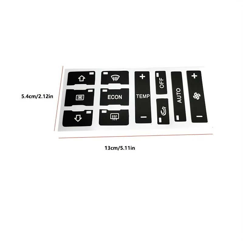 Наклейки на автомобильные кнопки кондиционера для Audi A3 8L A2 интерьера