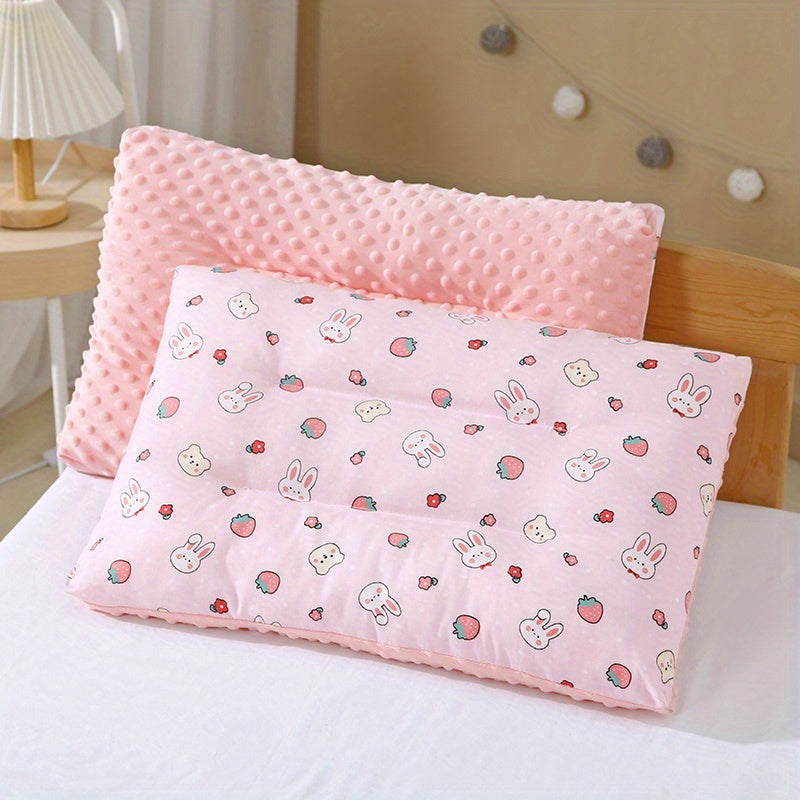 Children's Reversible Pillow with Bean Down Filling for Comfort