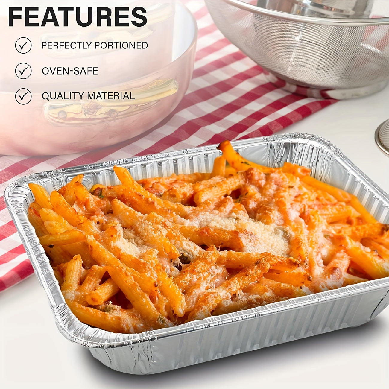 8 Heavy Duty Aluminum Foil Pans 9x13 Inch Baking Roasting Cooking Set