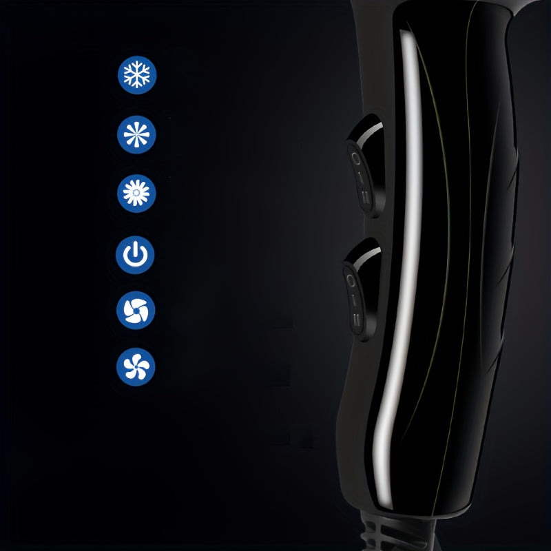 Secador de pelo de alta potencia para salón con boquillas difusoras y accesorios de peinado 1200W 220V