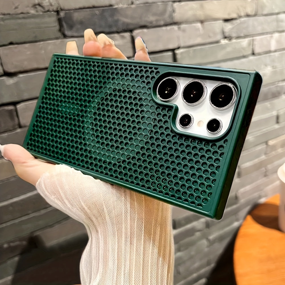 Ventilated PC Phone Case for Samsung Galaxy S24 S23 S22 Ultra Plus Wireless Charging Magnetic Compatibility