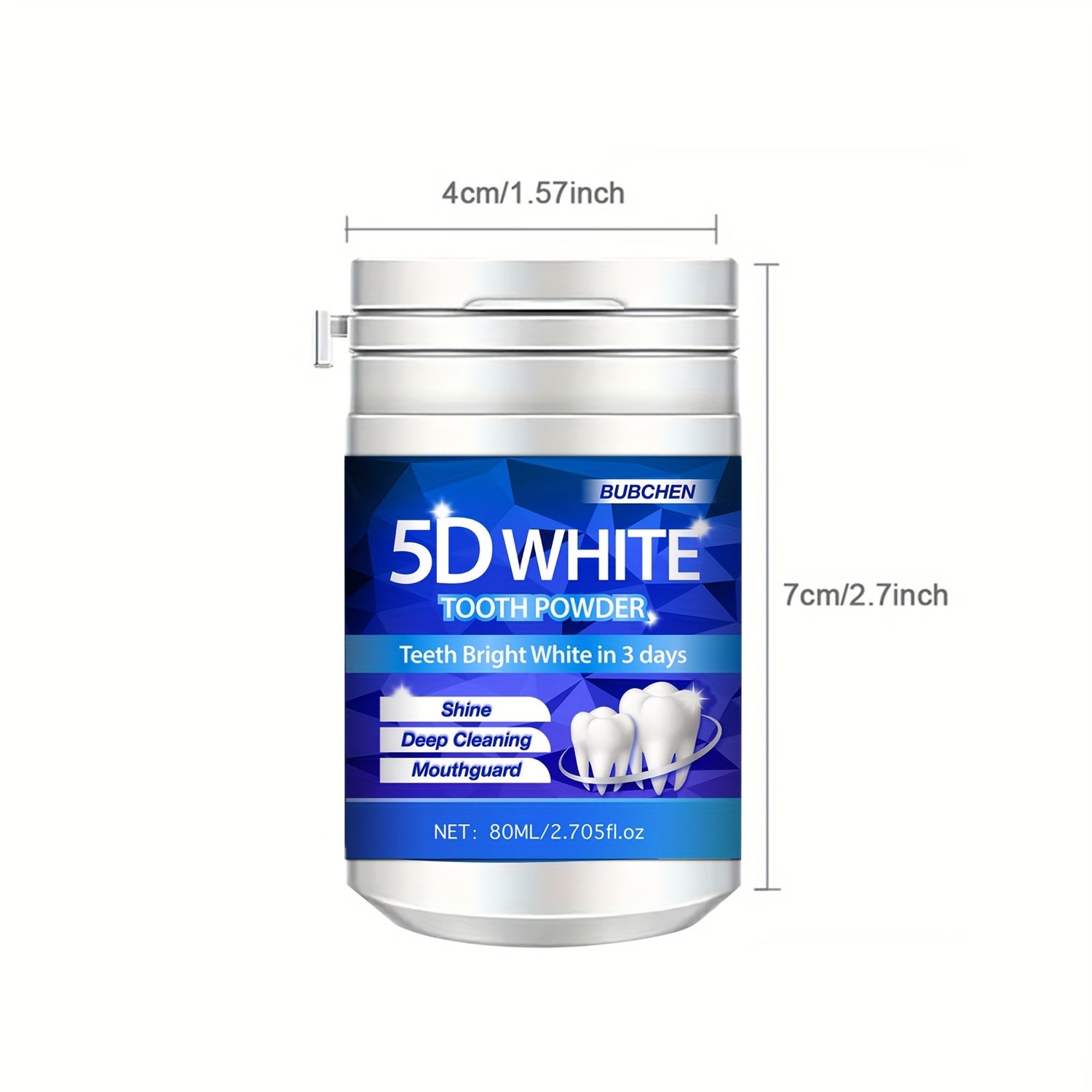 80ML chuqur tozalash Pearl Powder tish tozalash uchun yangi nafas va stomatologik parvarish
