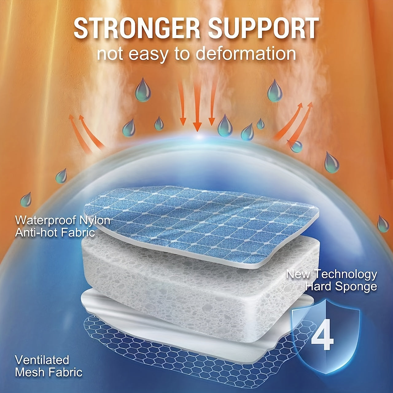 Mini Clothing Steamer Cover Anti-Heat Resistant Blue for Garment Steaming