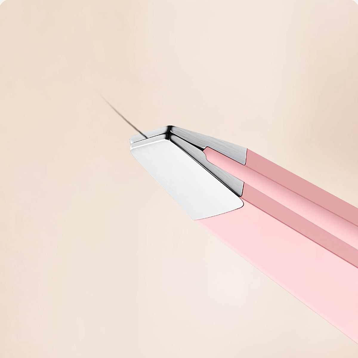 Розовые пинцеты из нержавеющей стали для наращивания ресниц и facial hair