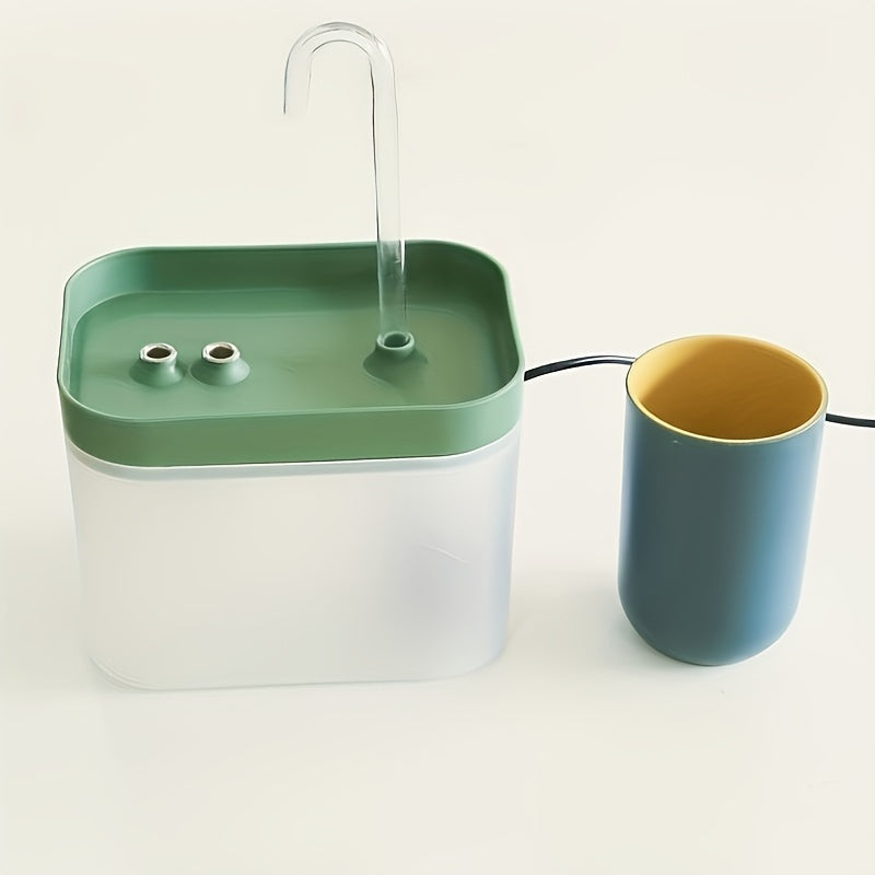 USB-Powered Pet Water Fountain for Cats and Dogs with Adjustable Flow No Batteries Needed