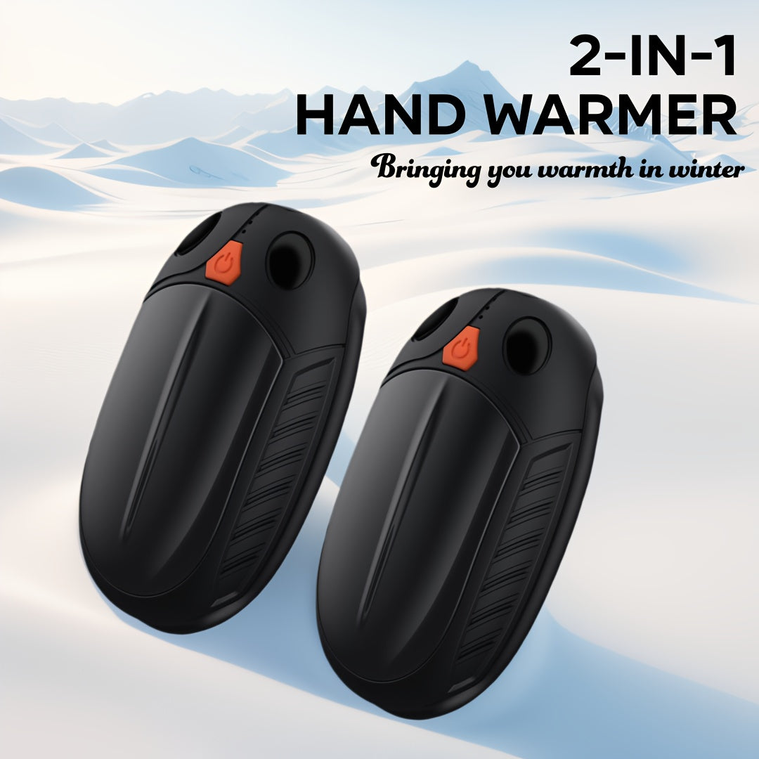 Dual-Sided Rechargeable Hand Warmer for Camping Travel Outdoor Activities