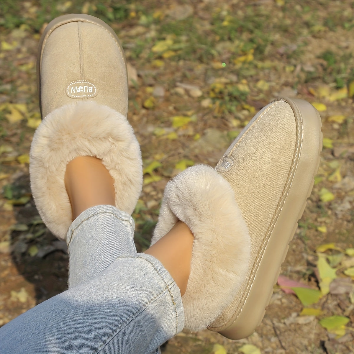 Unisex Winter Short Boots Thick Sole Anti-slip Warm Cold-proof Indoor Outdoor