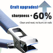 Stainless Steel Nail Clippers for Thick Nails with Wide Jaw and Concave Blade