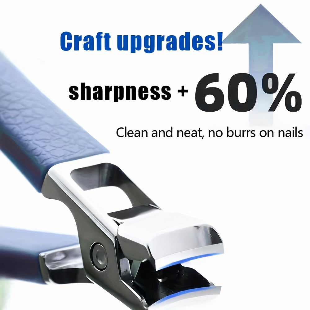 Stainless Steel Nail Clippers for Thick Nails with Wide Jaw and Concave Blade