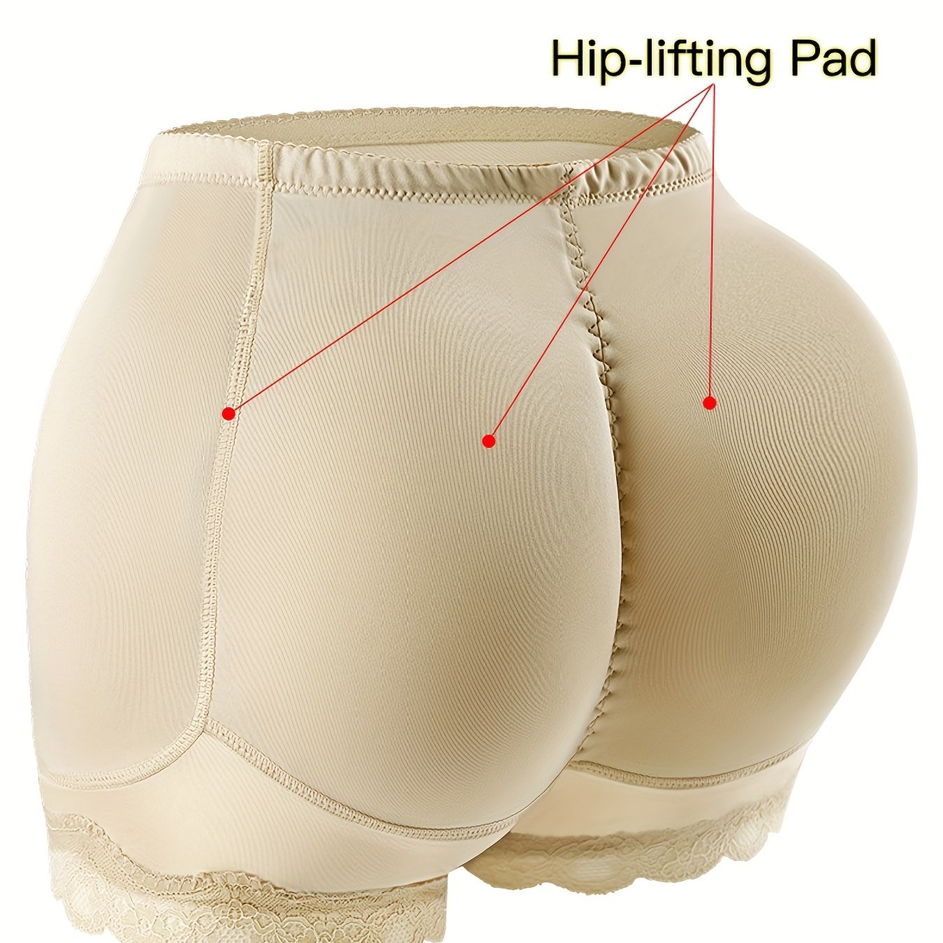 Tugma qirralari bilan belni ko'taruvchi korset, orqa qismni to'ldirish uchun yostiqchalar bilan.