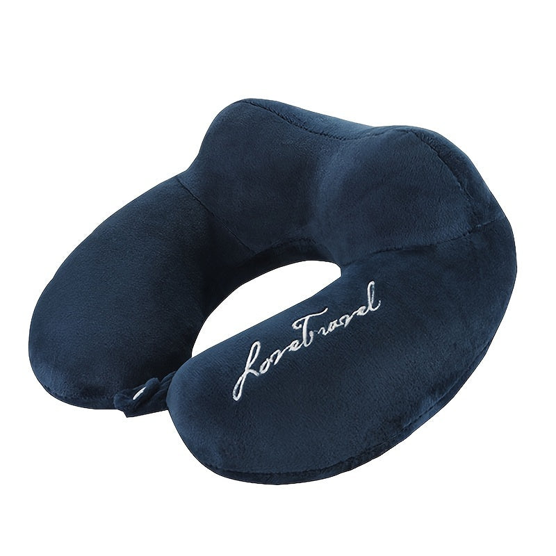 1 штука U-образной подушки для поддержки шеи и шейного отдела позвоночника, подходит для сна в офисе, студентам, путешествующим на самолете или лодке, или во время вождения.