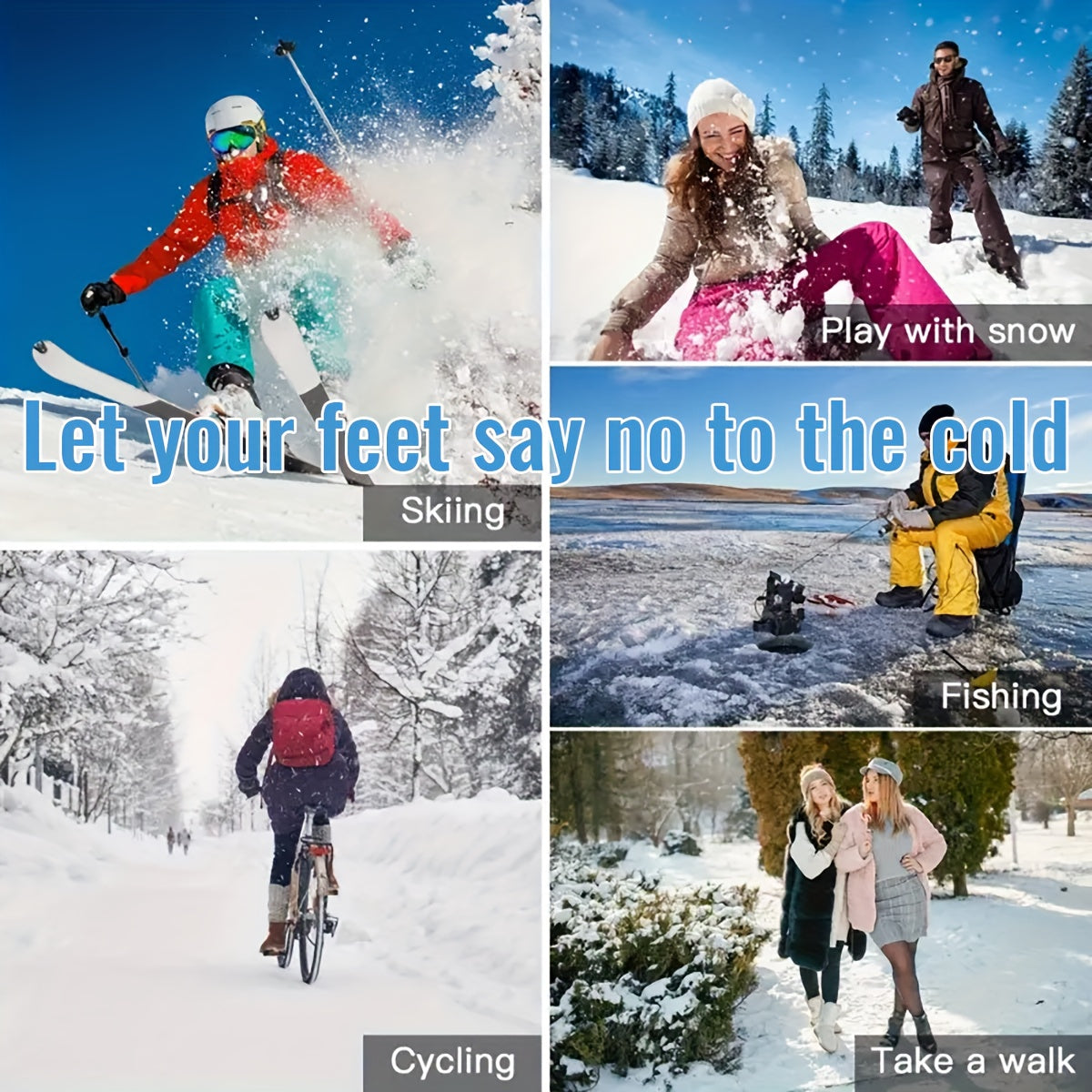 Heated Shoe Insoles for Men and Women USB Powered Washable and Cuttable