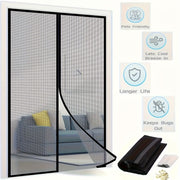 Magnetic Mesh Curtain for Insect and Mosquito Repellent Breathable Polyester for Bedroom Living Room Wardrobe