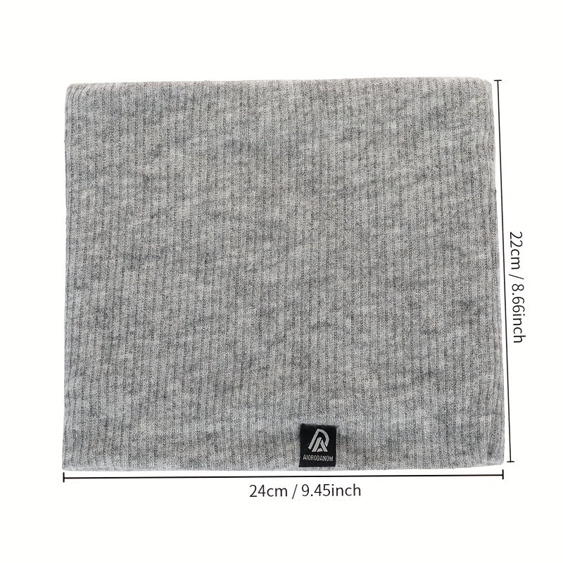 Ayollar uchun kuz qish issiq to'qilgan bo'yinbog' fleece bilan qoplangan cheksiz sharf bir xil rang