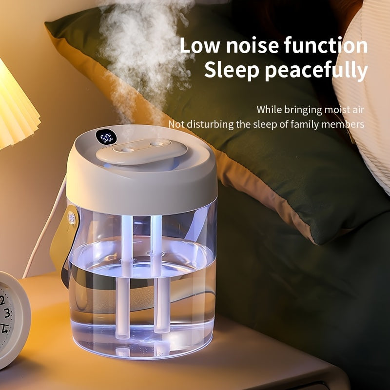 Quiet Soundwave 2L USB Humidifier with Night Light for Bedroom Nursery