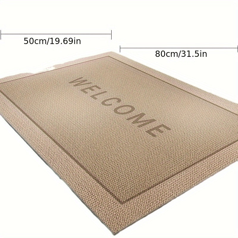 Indoor Doormat for Home Entrance Non-Slip Absorbent Polyester Rug