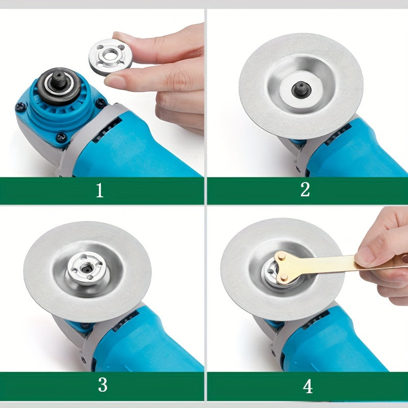 4 dyuymli 100mm olmos bilan ishlov berish kubogi g'ildirak metall pichoqni silliqlash va silliqlash uchun