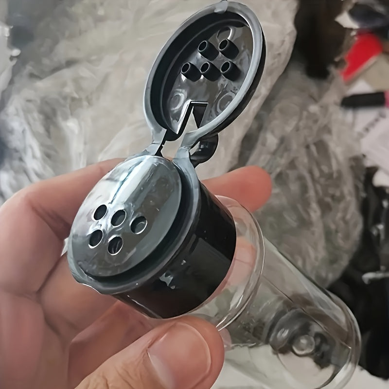 10 ta plastik ziravorlar shishalari to'plami, qopqoq bilan - oshxonada ziravorlar, o'tlar, souslar va murch saqlash uchun 100ml shaffof idishlar. Uzoq muddatli foydalanish uchun mustahkam PET materialidan tayyorlangan.