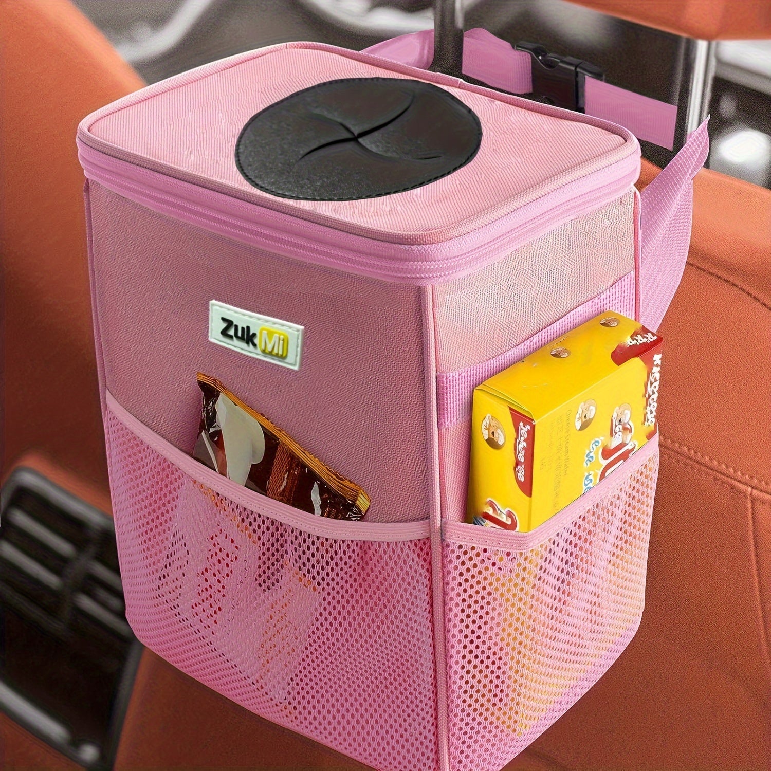 Polyester Waterproof Collapsible Trash Can for Car Truck SUV Home Office