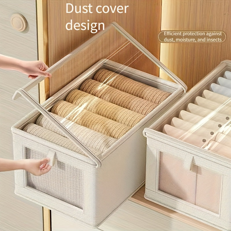 To‘g‘ri burchakli saqlash qutisi, to‘rli derazasi bilan, suv o‘tkazmaydigan Oksford matosidan tayyorlangan. Kiyim, ichki kiyim, yostiq va ko‘rpa to‘plashi uchun ideal. Uy, yotoqxona yoki talabalar yotoqxonasida joyni tejash uchun ajoyib.