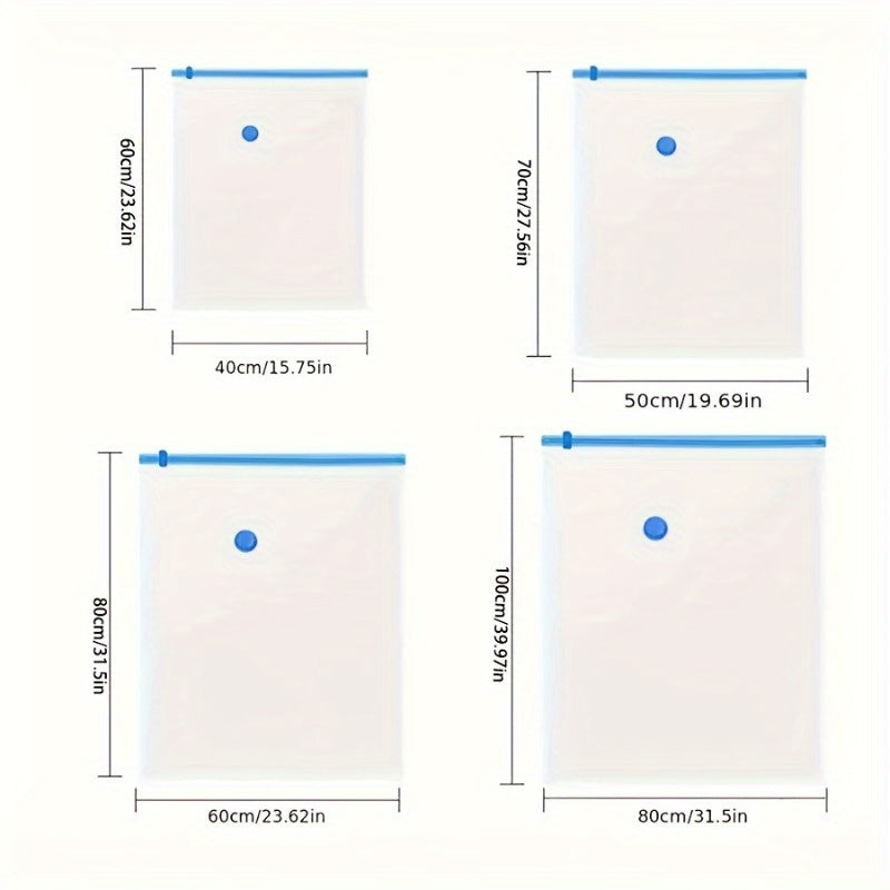 Bolsa de almacenamiento al vacío de un solo pieza que ahorra espacio para ropa con cierre de hebilla, organizador de viaje portátil