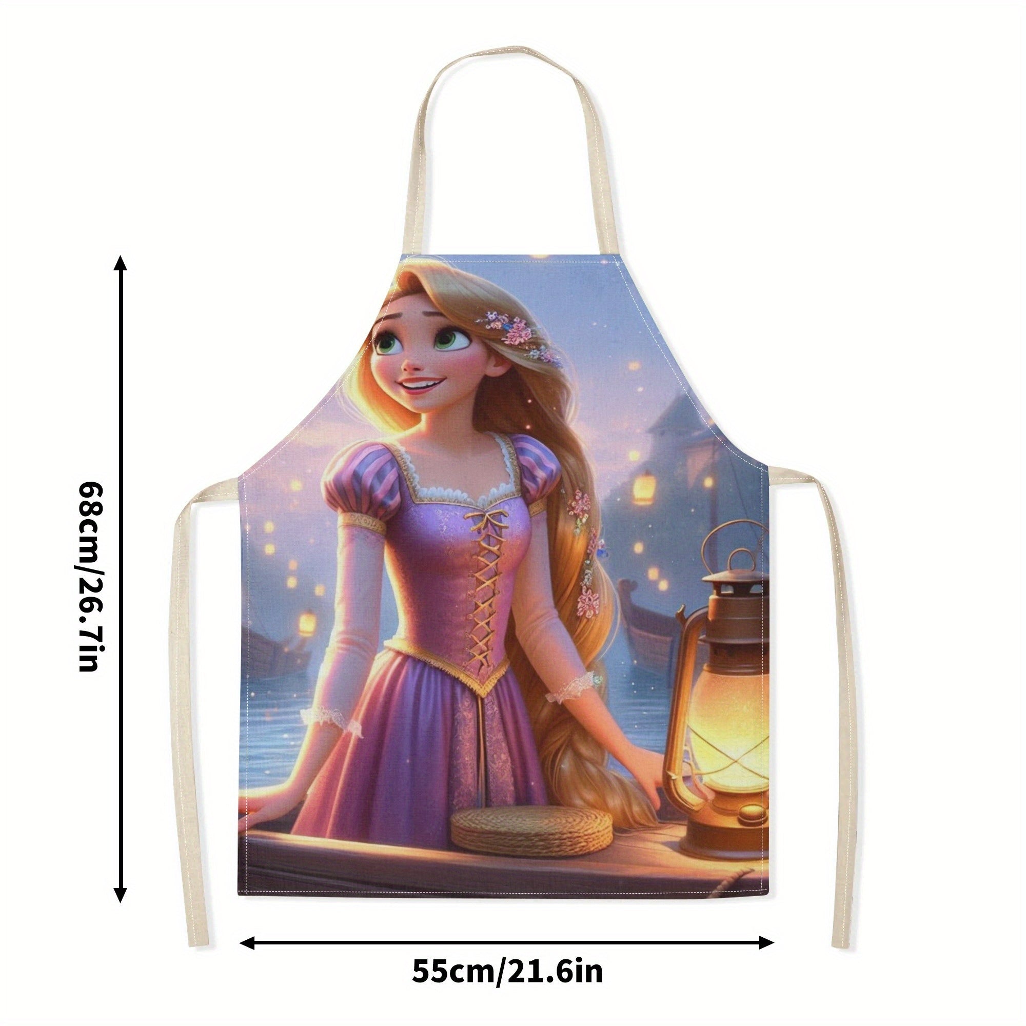 Oshxona, restoran, supermarket uchun Elsa multfilm dizayni bilan suv o'tkazmaydigan apron
