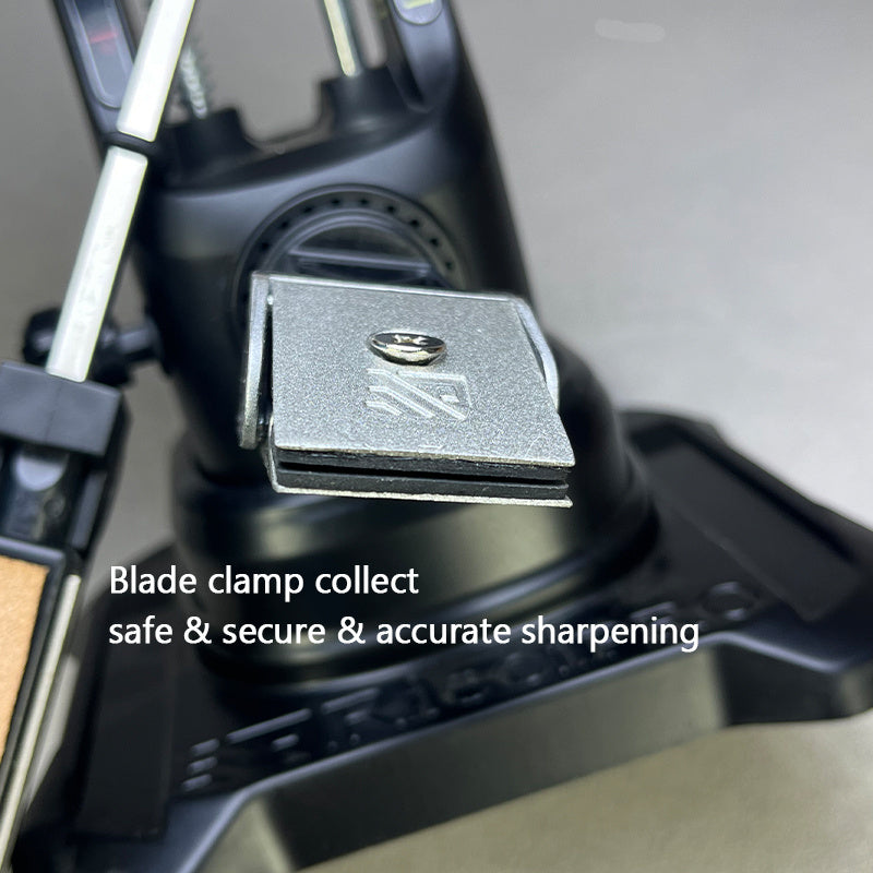 Afilador de cuchillos de ángulo fijo con piedra de diamante para uso en exteriores de cocina base de aleación duradera