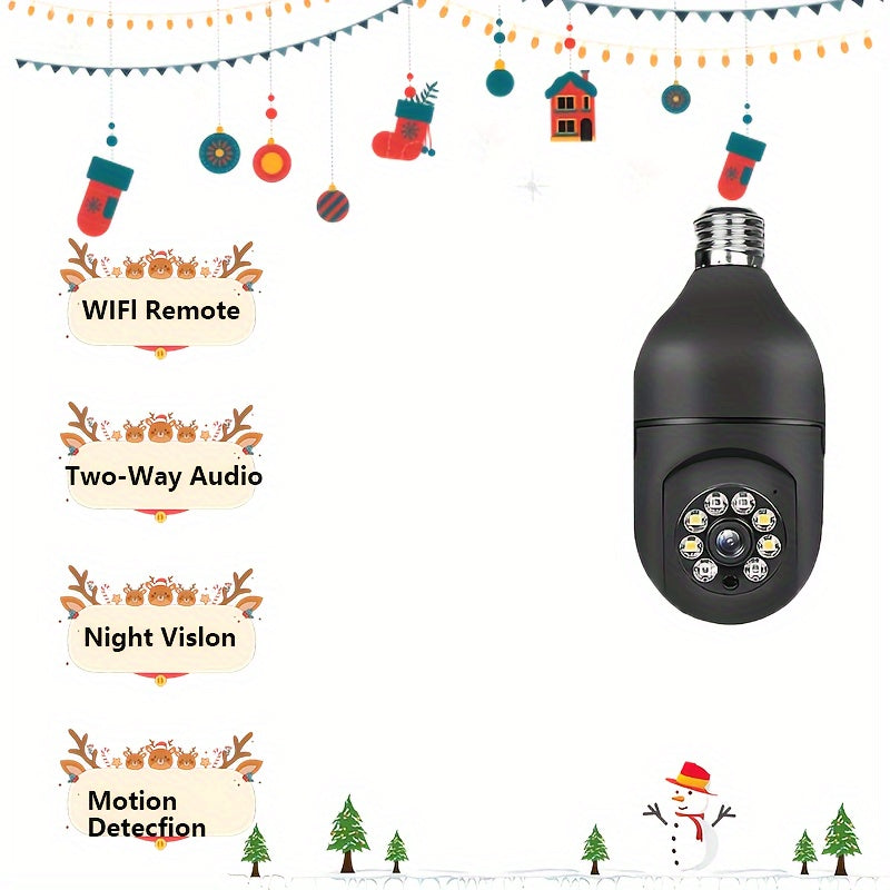 1080P WiFi Xavfsizlik Kamerasi Burilishli Ob'ektiv bilan Kechqurun Ko'rish USB bilan quvvatlanadigan Ko'p Foydalanuvchi Ilovasi Plastik
