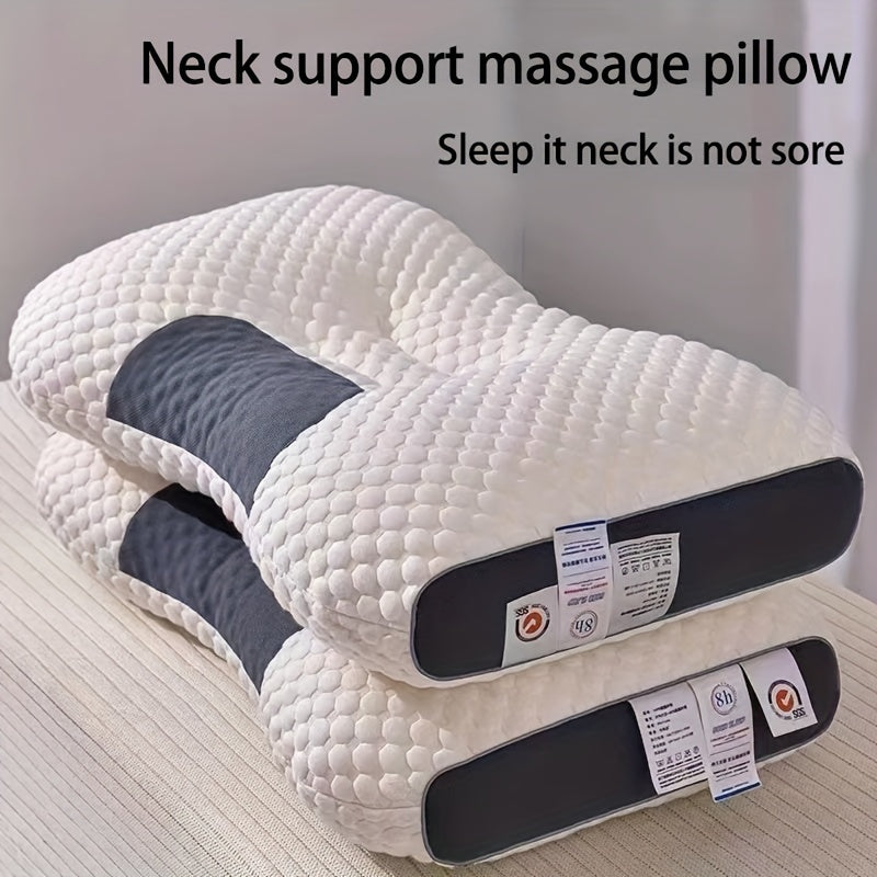 Breathable Memory Foam Pillow with Cervical Support for Sleeping and Massage