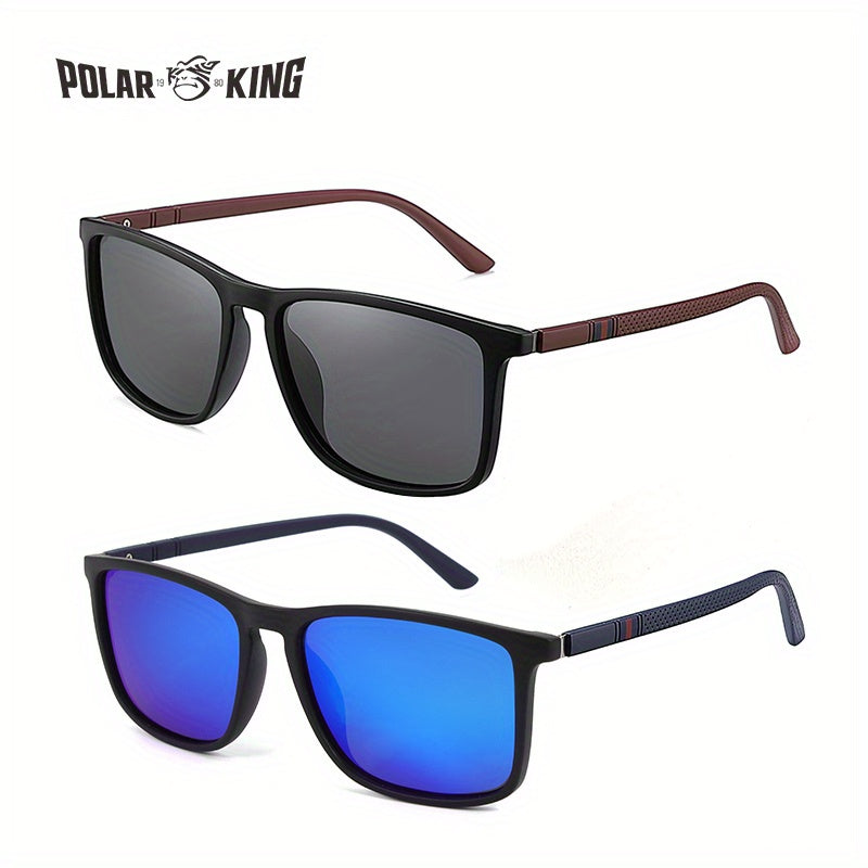 Unisex Retro Classic Square Polarized Sunglasses for Men Women Casual Outdoor Sports Travel