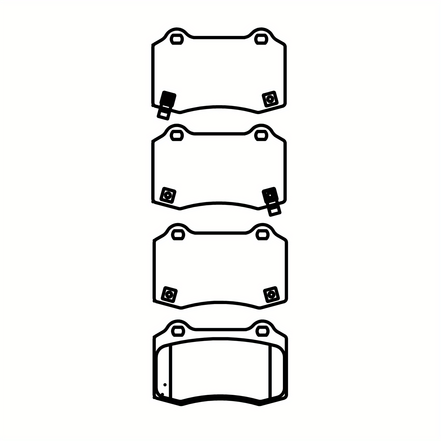 Rear Brake Pads for Car SUV Truck with OEM Fit and High Performance