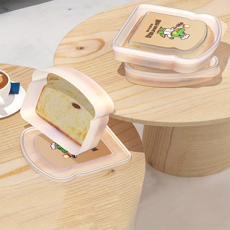 Qayta ishlatiladigan oshxona saqlash qutisi non, atıştırmalıklar, mevalar va tortlar uchun, suyuqlik o'tkazmaydigan, yuviladigan, portativ