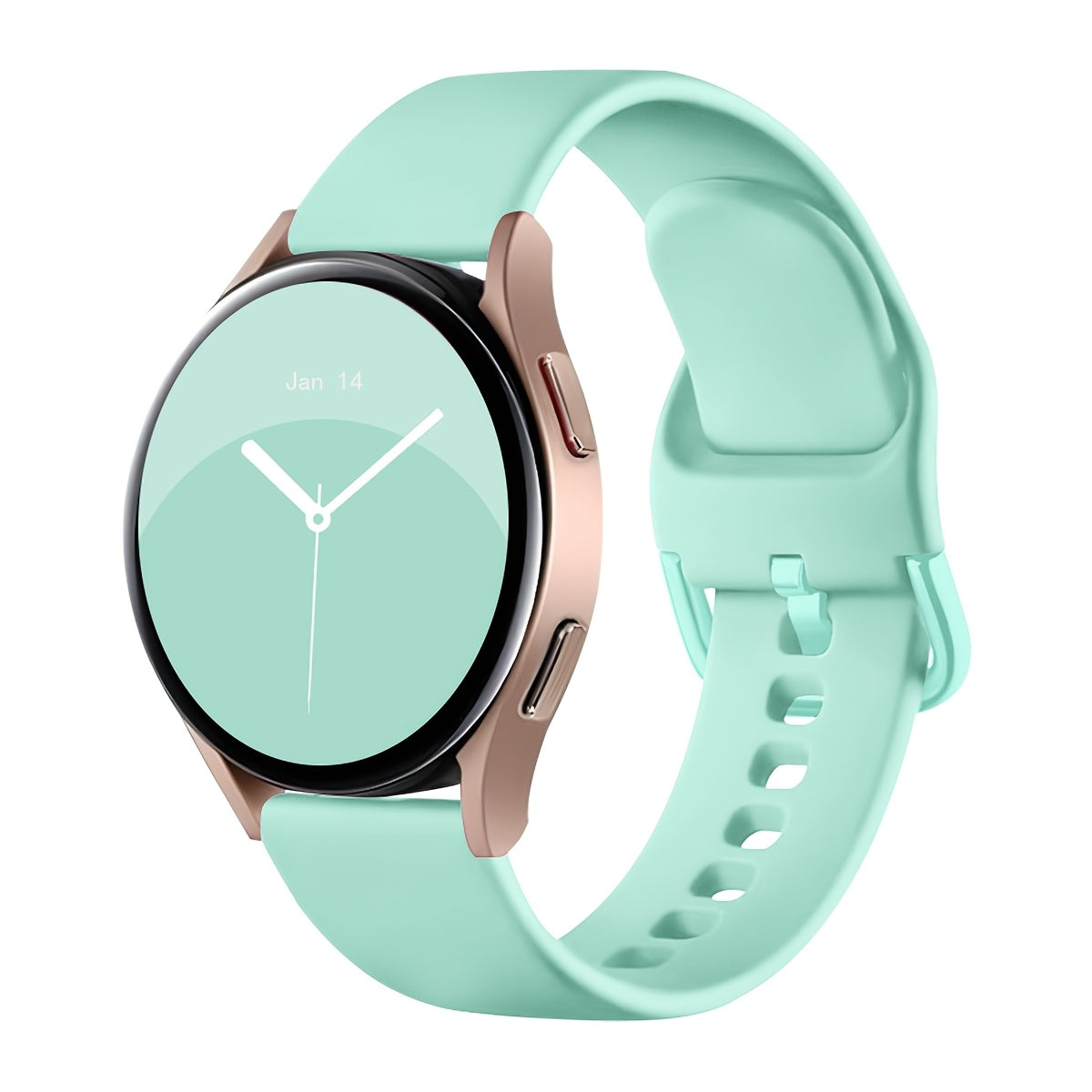 Klassik bir rangli silikon soat to'plami, turli Samsung Galaxy Watch modellari, jumladan Active 2, Watch 5 Pro va Watch 6 Classic bilan mos keladigan qora kamar bilan. 20mm yumshoqni o'z ichiga oladi.