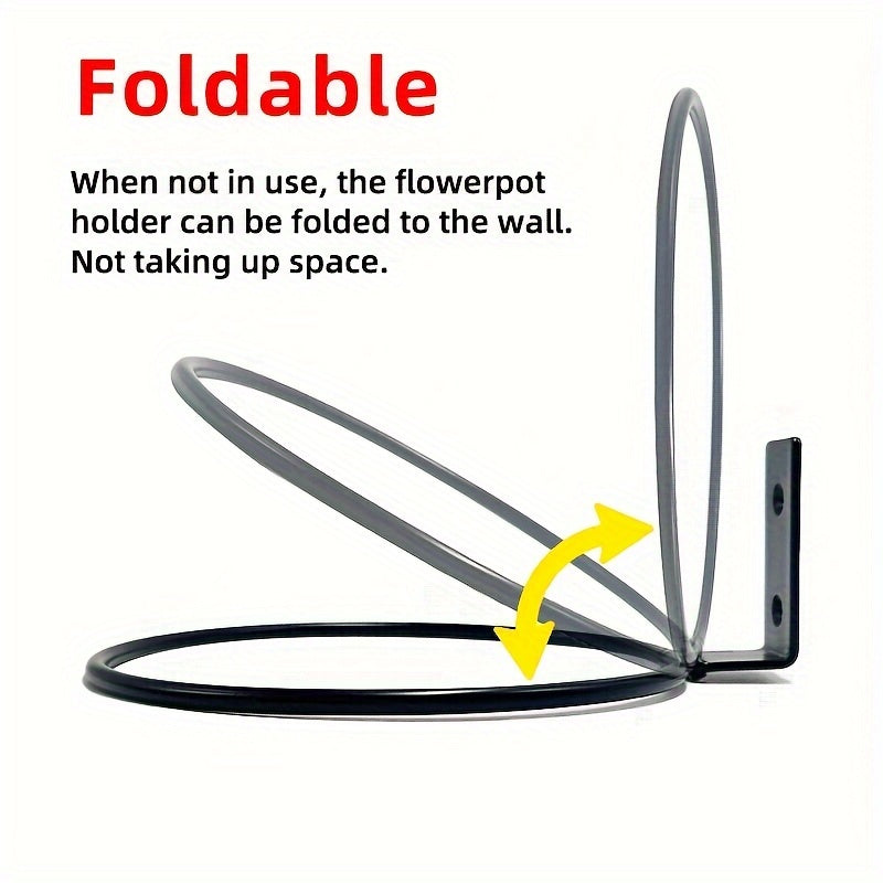 Metal Wall-Mount Plant Bracket with Heavy Load Capacity for Indoor Plants and Baskets