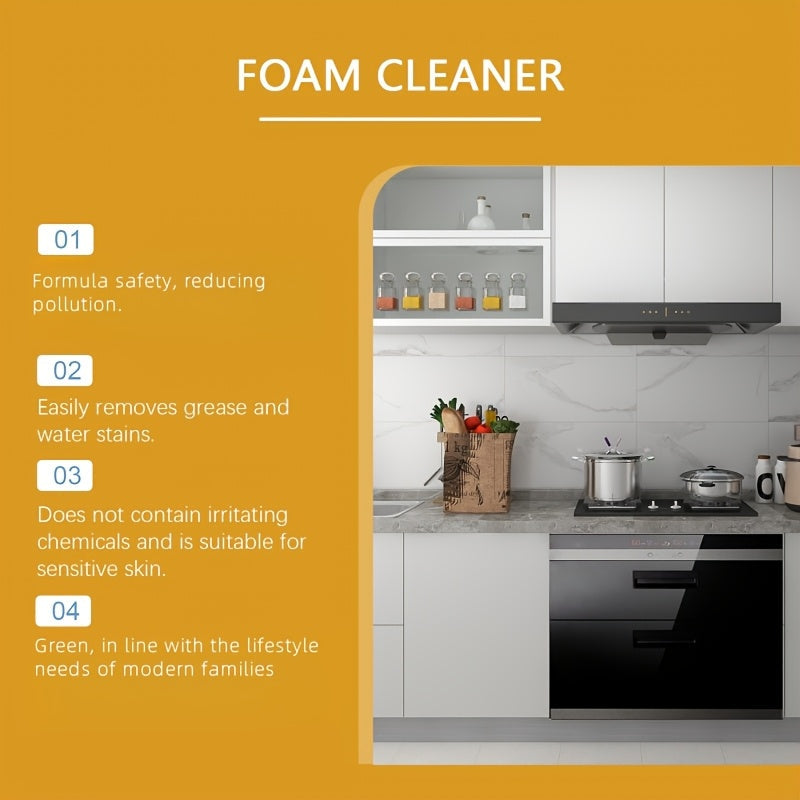 Multi-Purpose Foam Cleaner for Kitchen Bathroom Furniture Safe Residue-Free