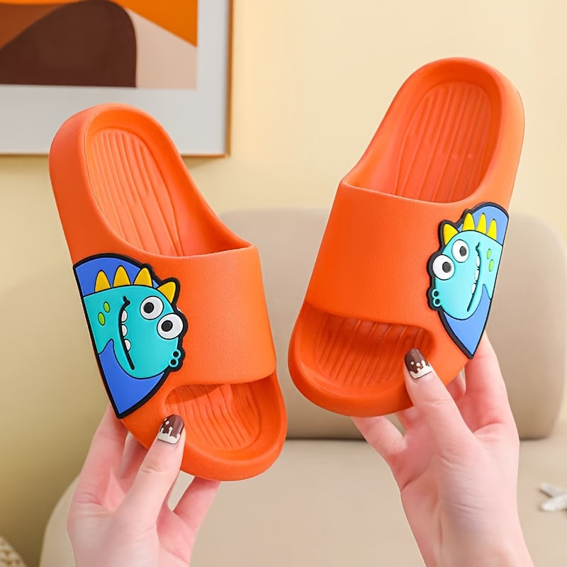 Kids' Cartoon Dinosaur Slides Waterproof Anti-Slip EVA Indoor Outdoor Casual Shoes