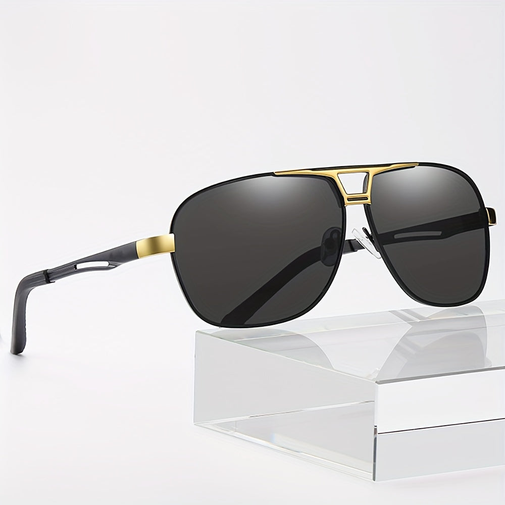 Unisex Metal Frame Polarized Fashion Sunglasses for Outdoor Sports and Travel