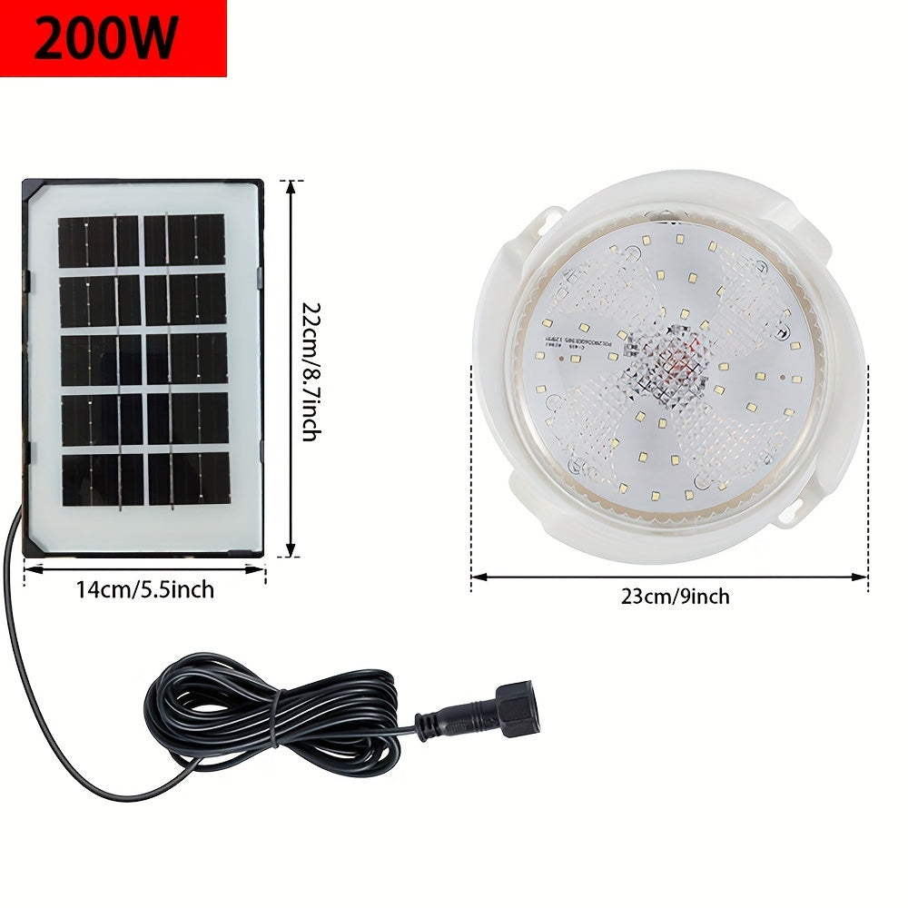 Luz de techo solar para interior y exterior, jardín, balcón con control remoto