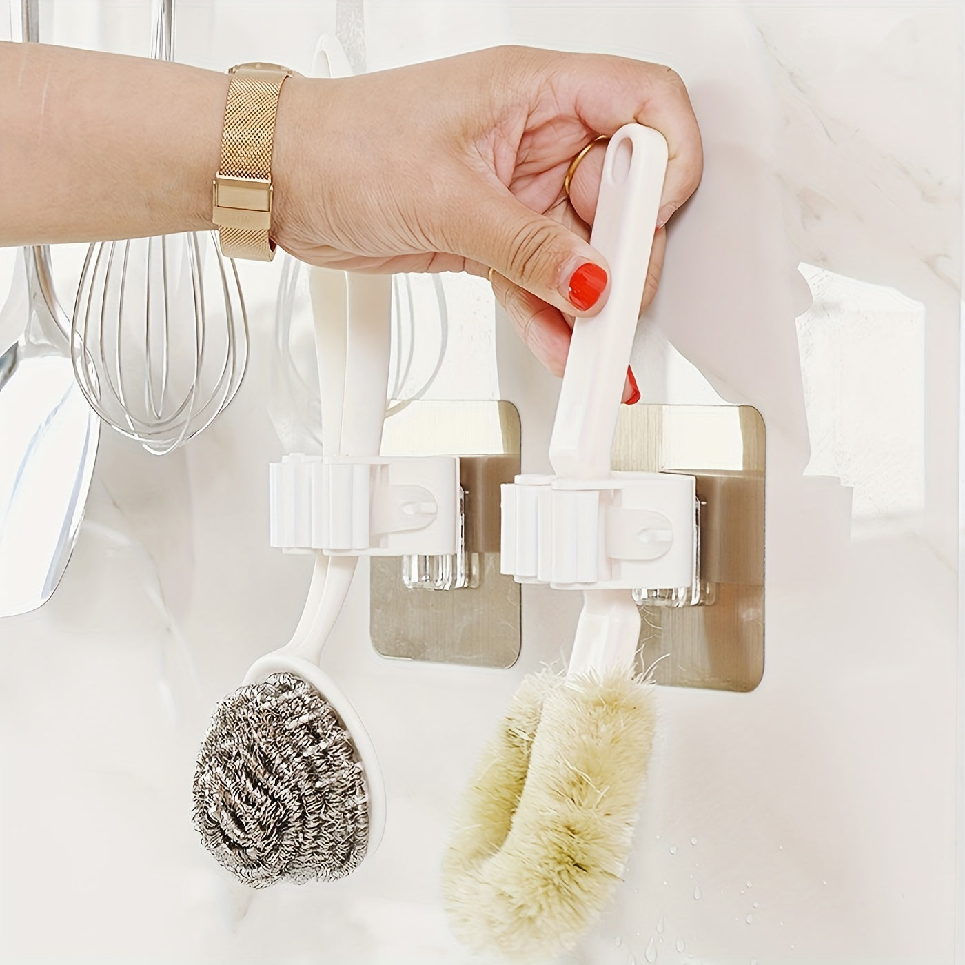 1 dona Mop Hook Shelf, 8.89 sm, Bepul teshish.