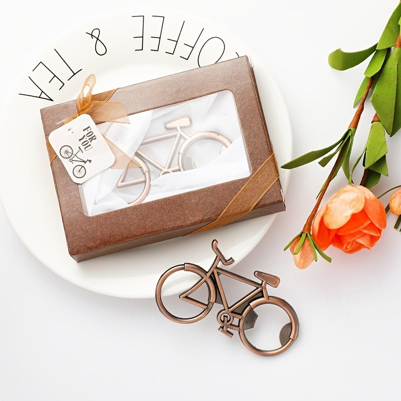 Metal Bicycle-Shaped Beer Bottle Opener for Weddings and Events