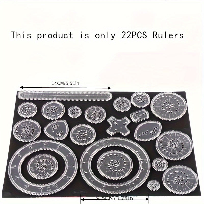 Set de herramientas de pintura con raspado coloridas de 22 piezas para arte y manualidades infantiles